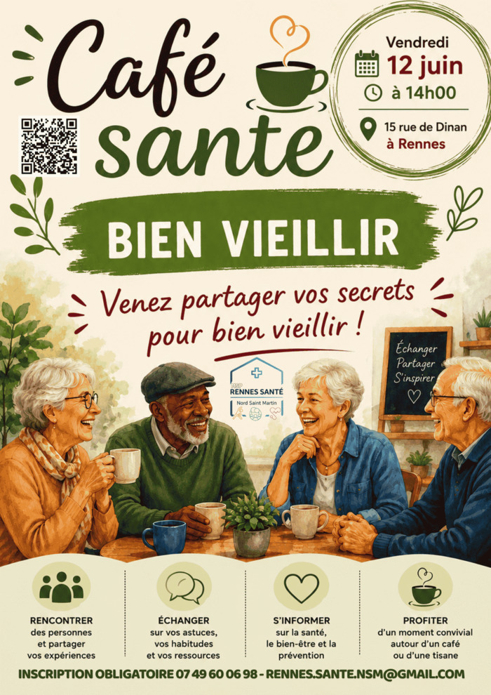 Café-Santé « Bien vieillir » 15 rue de Dinan 35000 RENNES Rennes