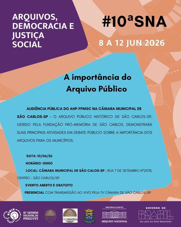 , Câmara Municipal de São Carlos-SP, São Carlos