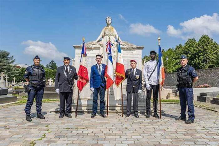 Célébration de la commémoration de l’appel du Général De Gaulle du 18 juin 1940, Place du 18 Juin, Le Chesnay-Rocquencourt