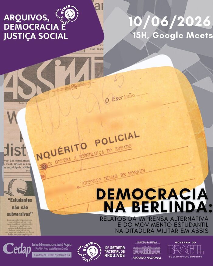 CENTRO DE DOCUMENTAÇÃO E APOIO À PESQUISA "PROFA. DRA. ANA MARIA MARTINEZ CORRÊA" (CEDAP) Assis