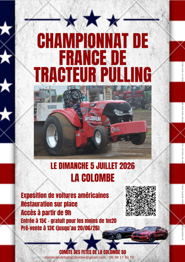 Championnat de France de tracteur pulling La Colombe