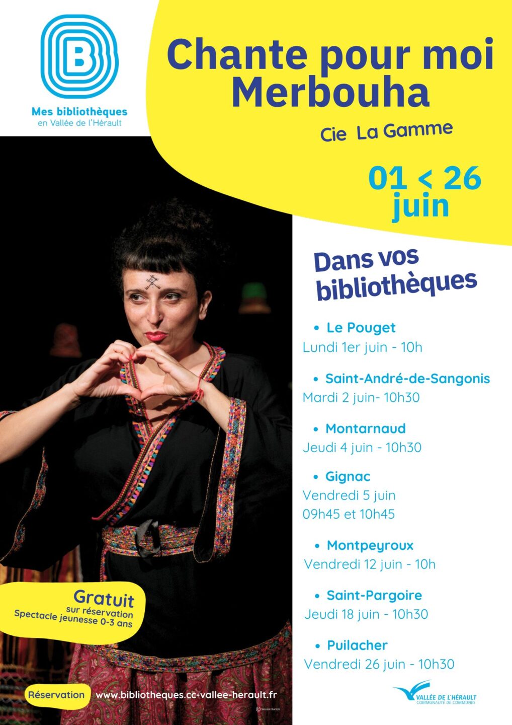 CHANTE POUR MOI MERBOUHA Bibliothèque de Montarnaud Montarnaud