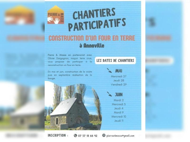 Chantier participatif Construction d’un four en terre Tourneville-sur-Mer