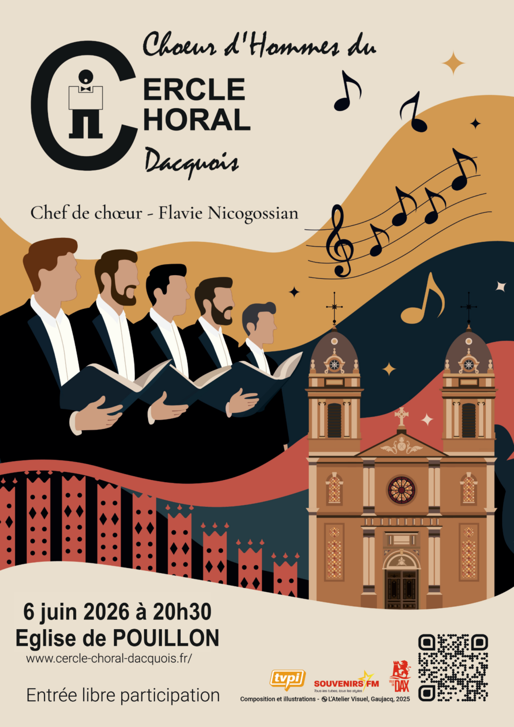 Choeur d&rsquo;Hommes du Cercle Choral Dacquois  Pouillon