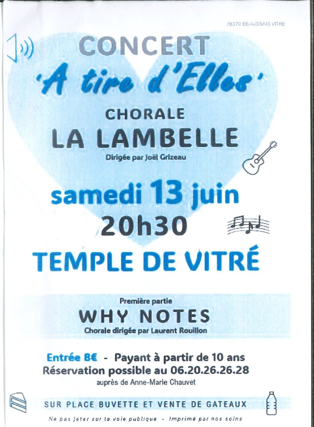 Chorale concert A tire d’Elles Beaussais-Vitré