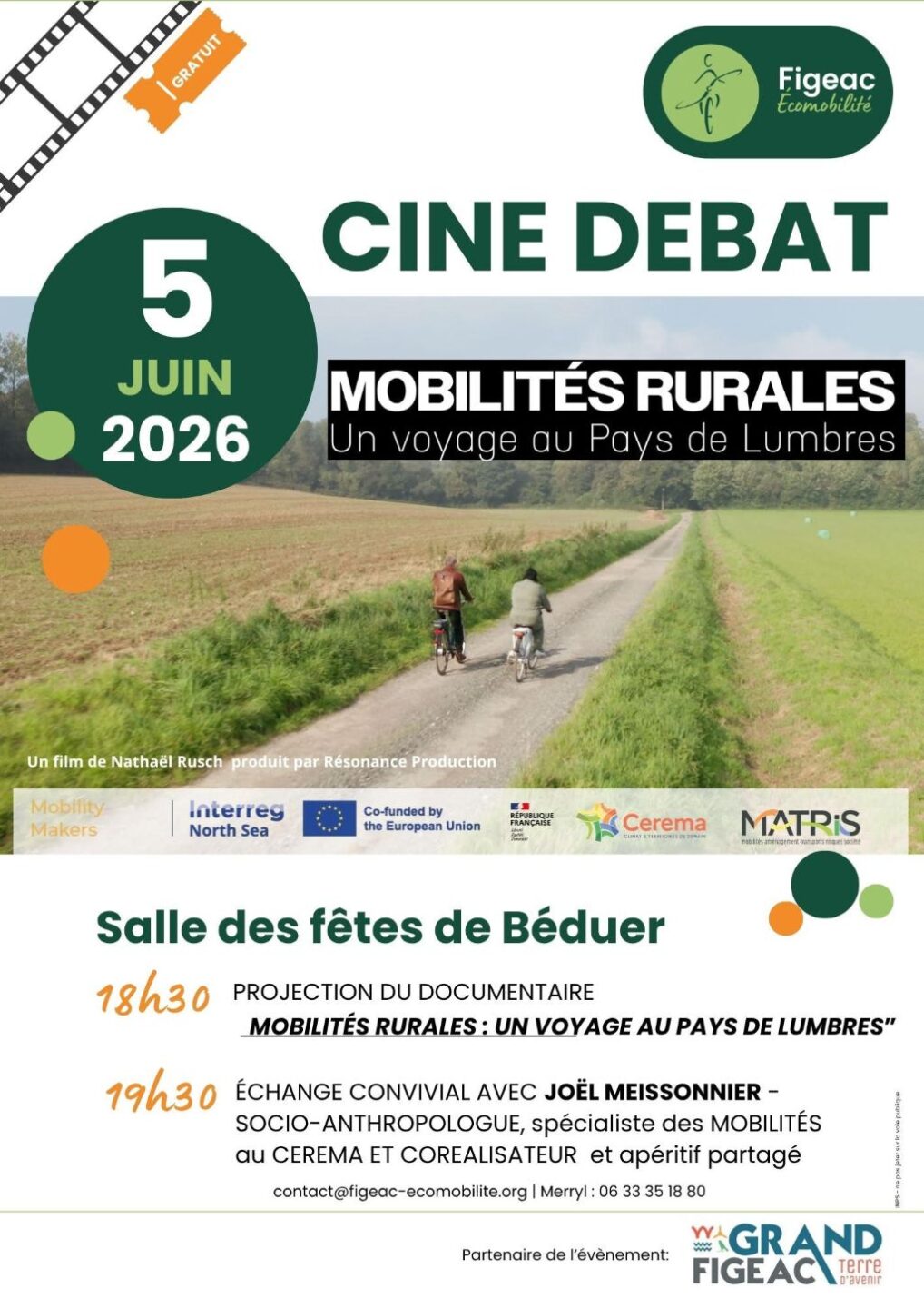 Ciné débat à Béduer Mobilités rurales