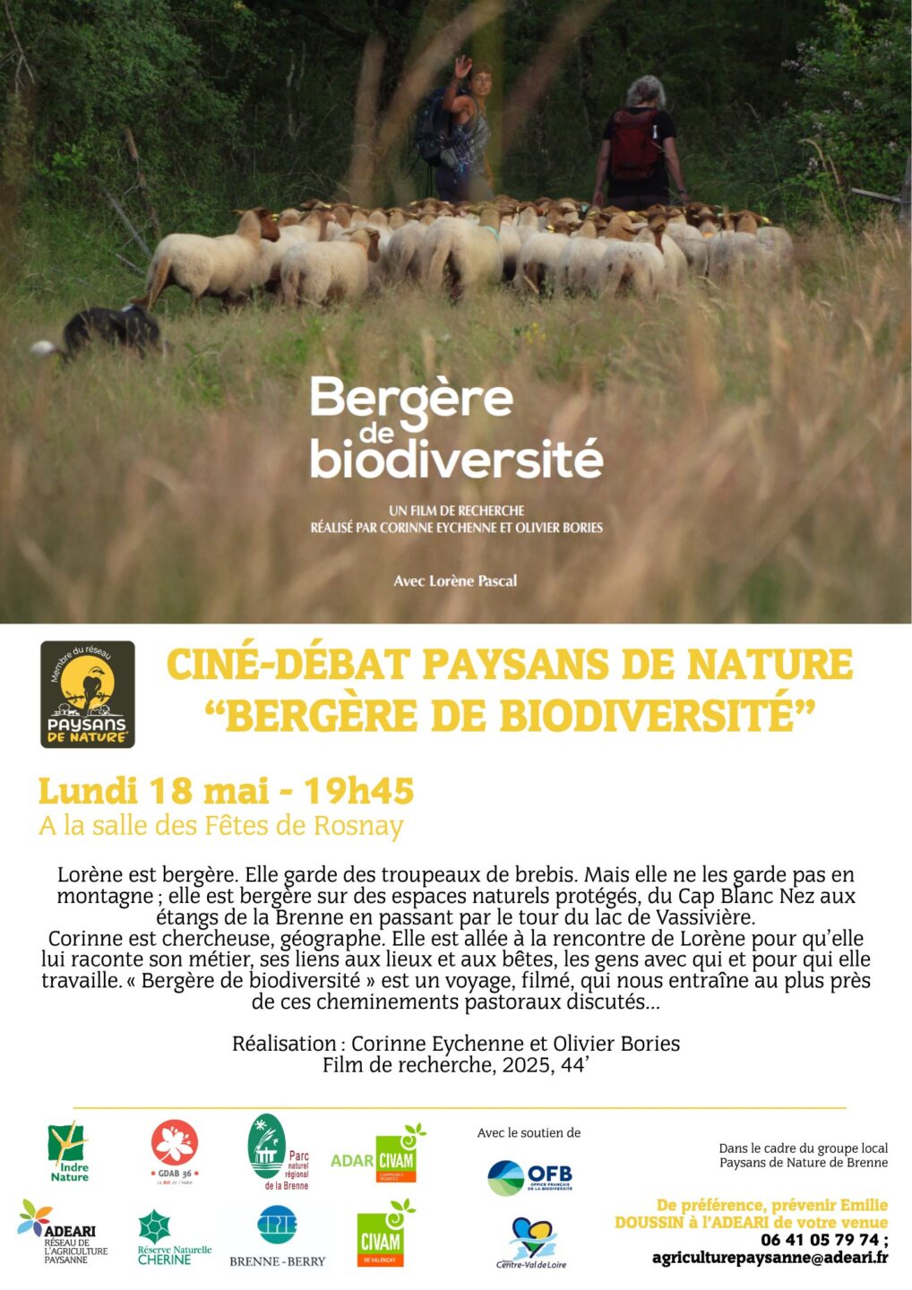 Ciné-débat paysans de nature Rosnay