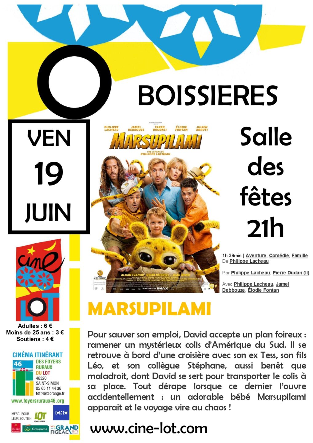 Ciné-Lot Marsupilami Boissières