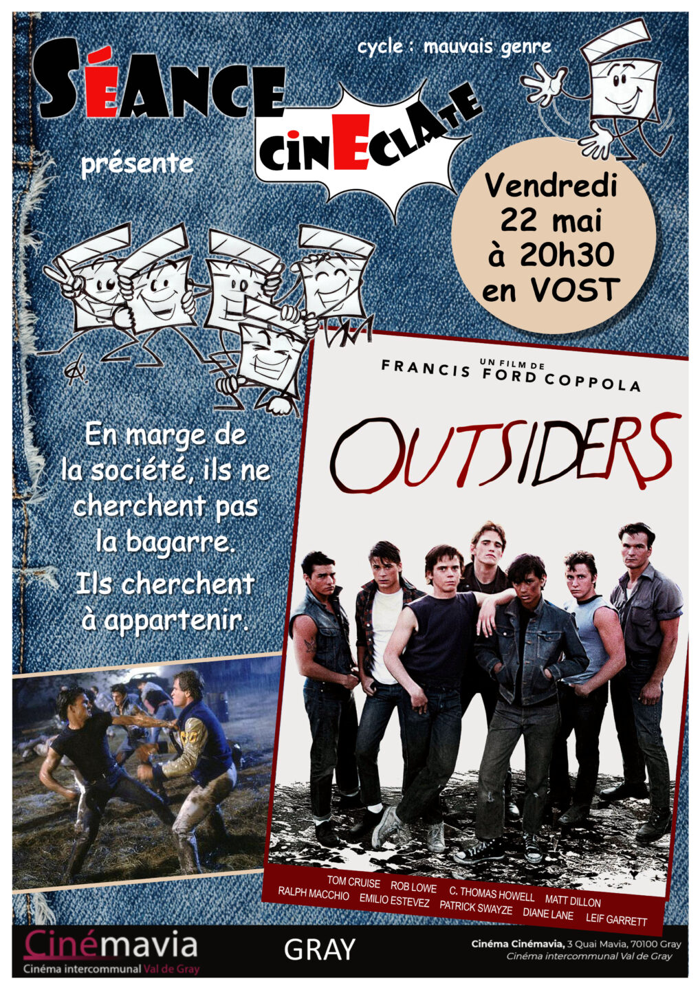 CinEclate présente le film Outsiders Cinemavia Gray