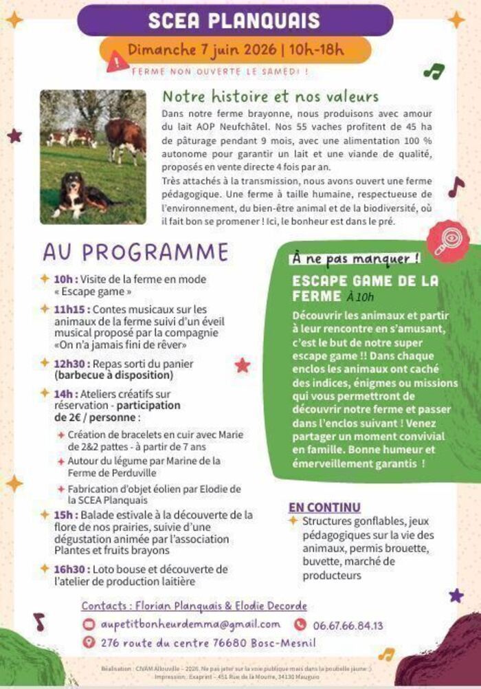 CIVAM Vachement dépaysant - SCEA Planquais SCEA Planquais Bosc-Mesnil