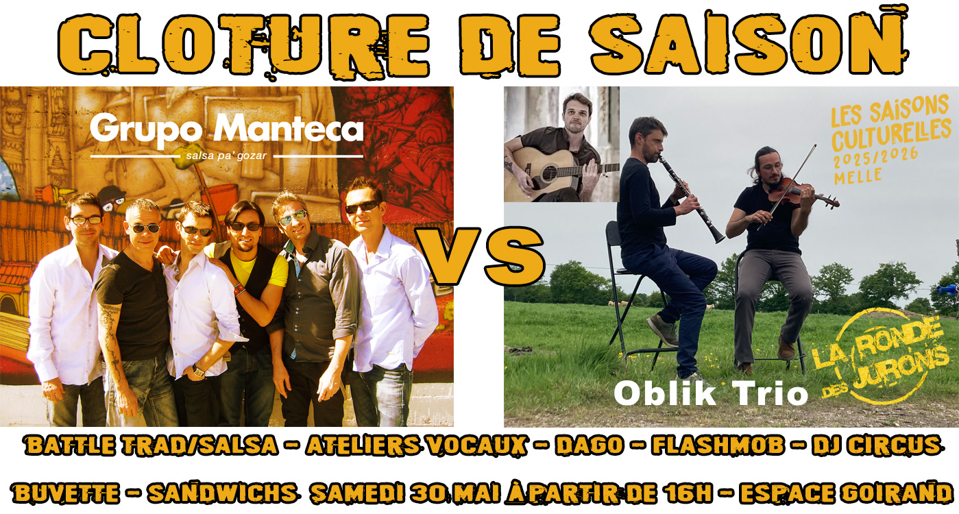 Clôture de saison bal trad VS salsa Espace Goirand Melle 2026-05-30