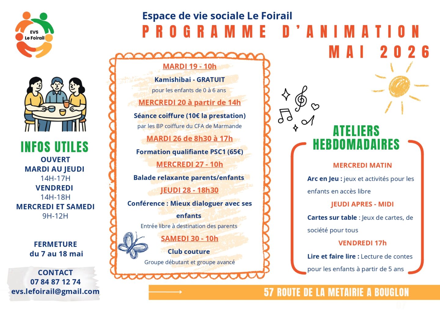 Club couture Le Foirail Bouglon