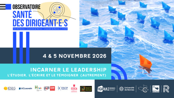 Colloque « Incarner le leadership » IGR-IAE Rennes Rennes
