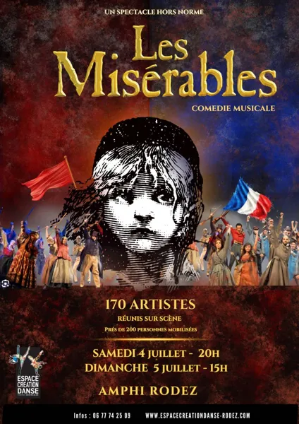 Comedie musicale LES MISERABLES Boulevard du 122e RI Rodez 2026-07-04