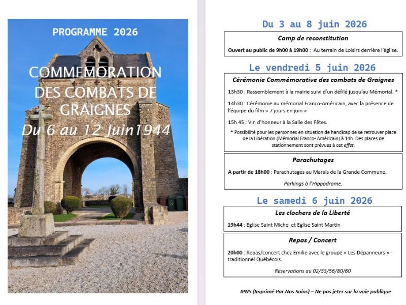 Commémorations des combats de Graignes Graignes-Mesnil-Angot