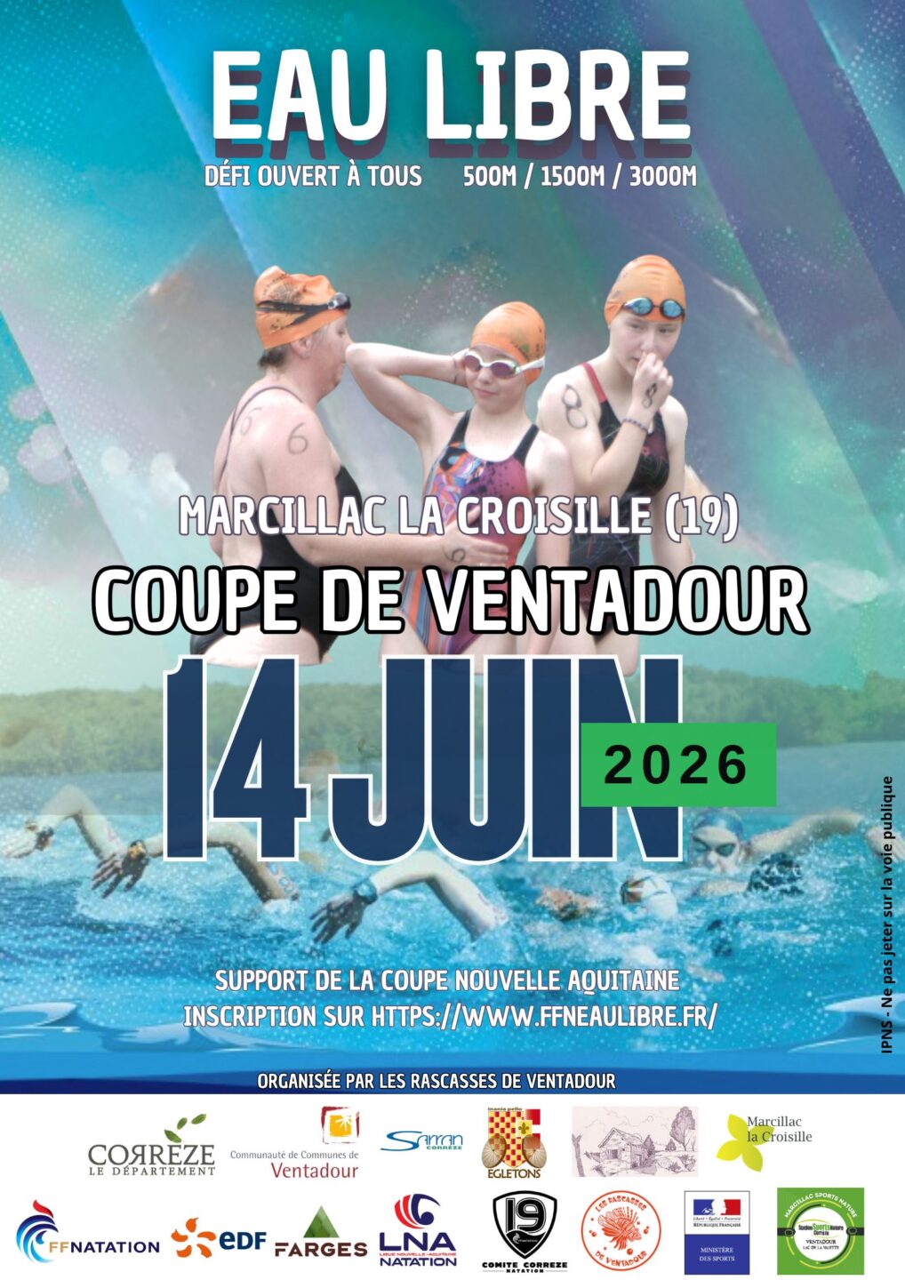 Compétition de natation en eau libre  Marcillac-la-Croisille