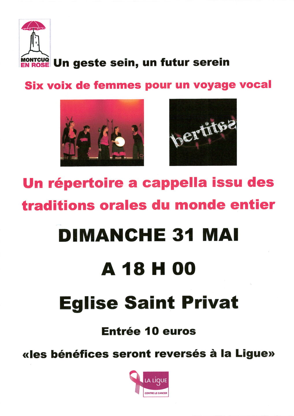 Concert à l&rsquo;église Saint-Privat  Montcuq-en-Quercy-Blanc