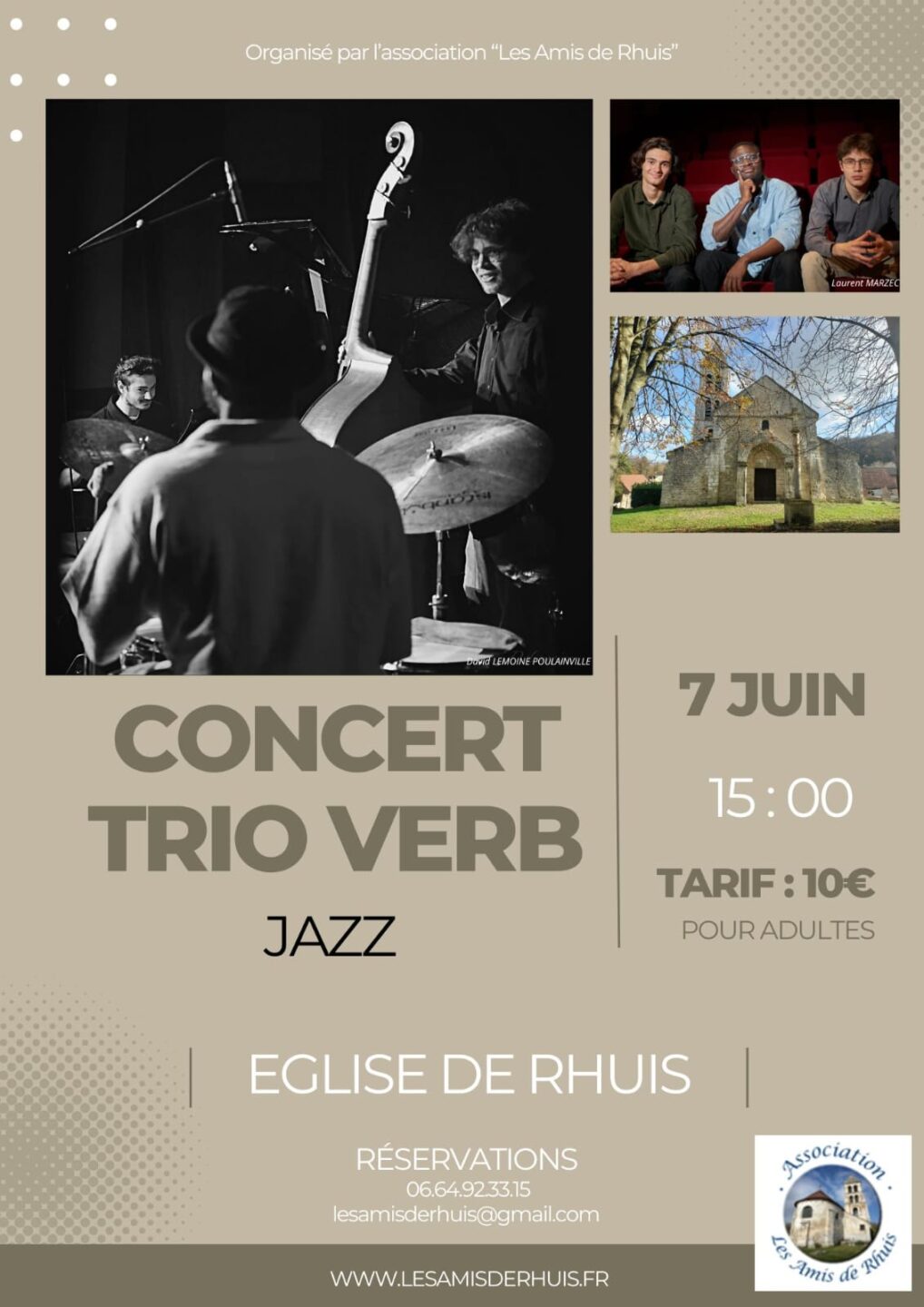 Concert à RHUIS Eglise de Rhuis Rhuis 2026-06-07