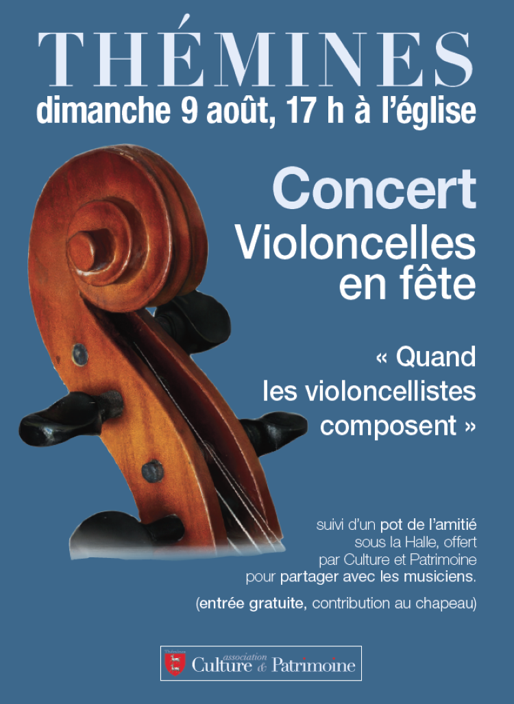 Concert à Thémines violoncelles en fête quand les violoncellistes composent Eglise St Martin Thémines 2026-08-09