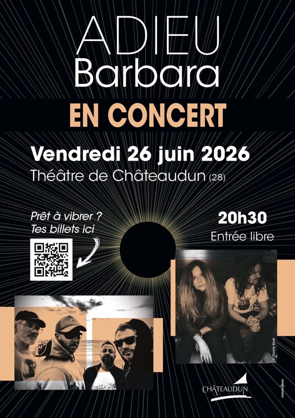 Concert Adieu Barbara Théâtre Municipal Châteaudun 2026-06-26