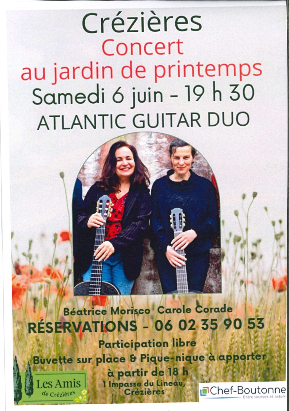 Concert au jardin de printemps Chef-Boutonne