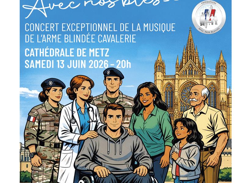 Concert au profit de l’opération Avec Nos Blessés Place d’Armes Metz