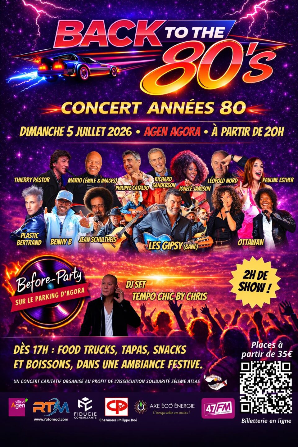 Concert Back To the 80’s 351 Avenue du Midi Agen 2026-07-05