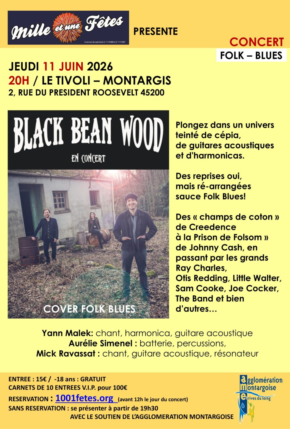 Concert Black Bean Wood  Montargis