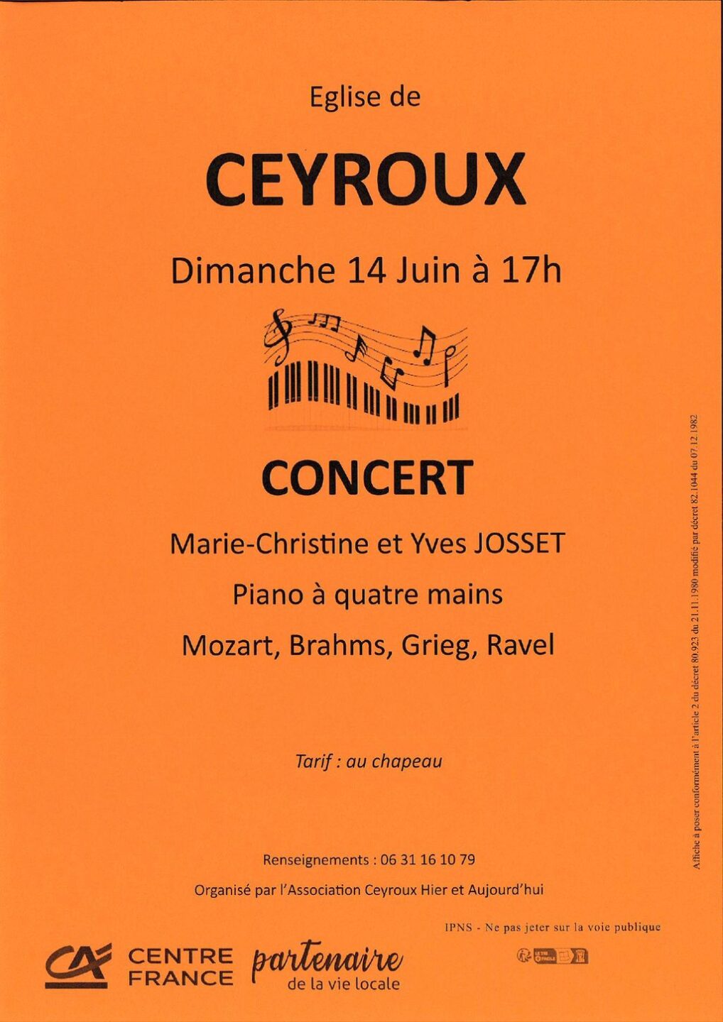 Concert Eglise Ceyroux 2026-06-14