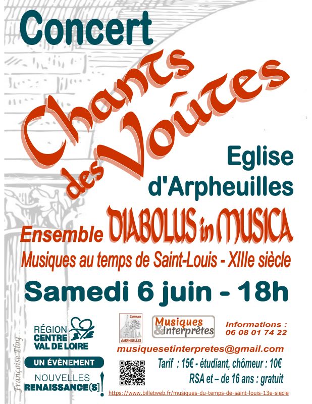 Concert Chants des Voûtes Arpheuilles