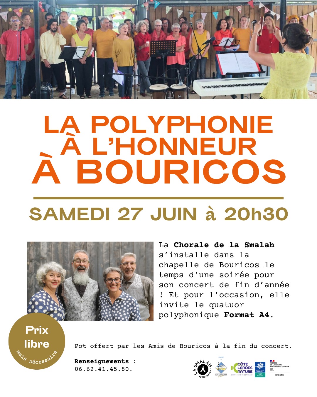 Concert Chorale de la Smalah Bouricos Pontenx-les-Forges