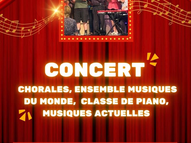 Concert chorale ensemble musiques du monde classe de piano et musique actuelles Cours Stanislas Mirecourt 2026-06-22