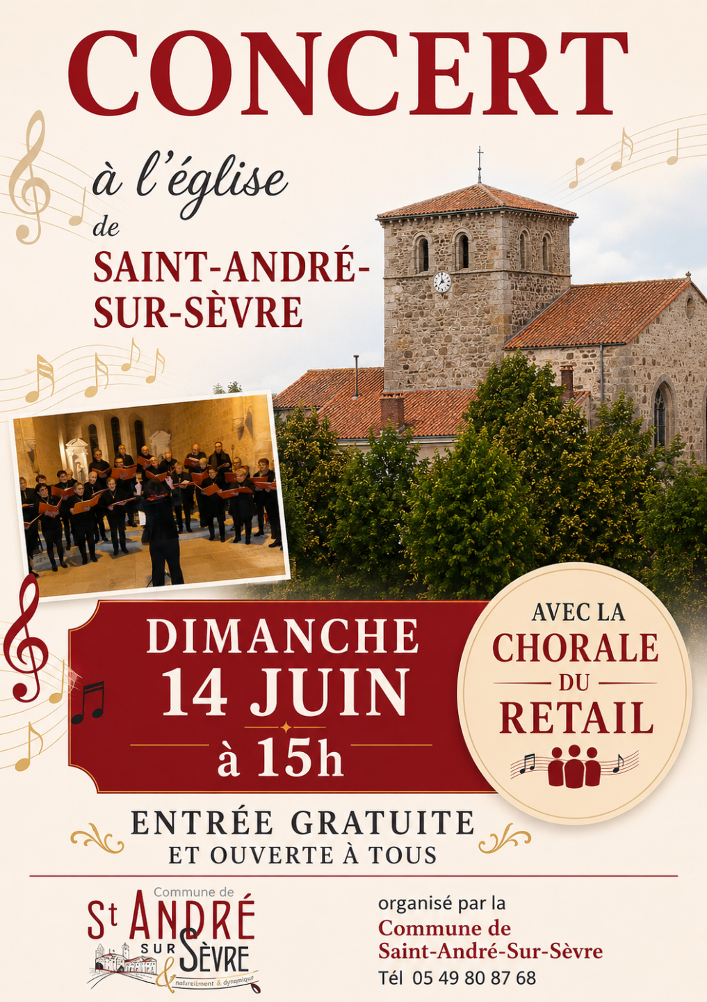 Concert Chorale Saint-André-sur-Sèvre