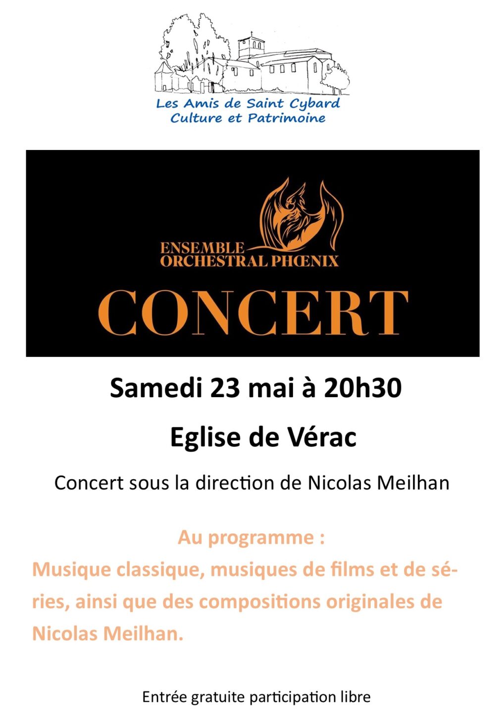 Concert cordes et clavier Vérac
