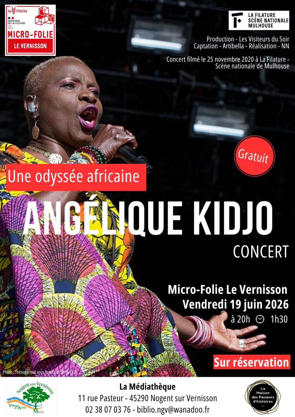 Concert d’Angélique Kidjo Nogent-sur-Vernisson