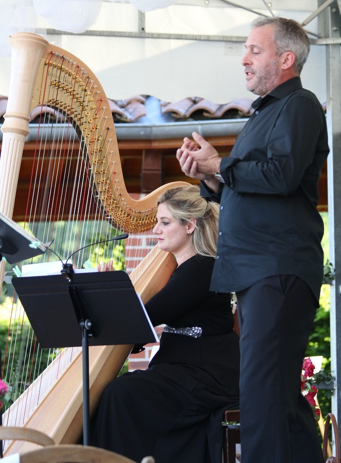 Concert de harpe et chant ténor La roseraie de Saint-Galmier Saint-Galmier