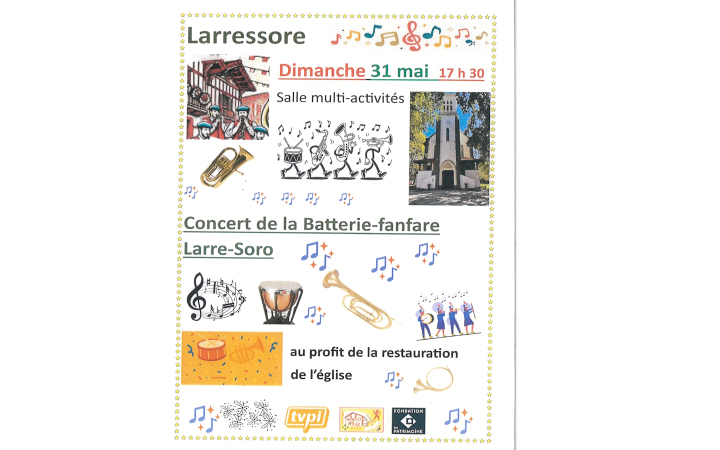 Concert de la Batterie-fanfare Larre-Soro Salle multi-activités Larressore 2026-05-31