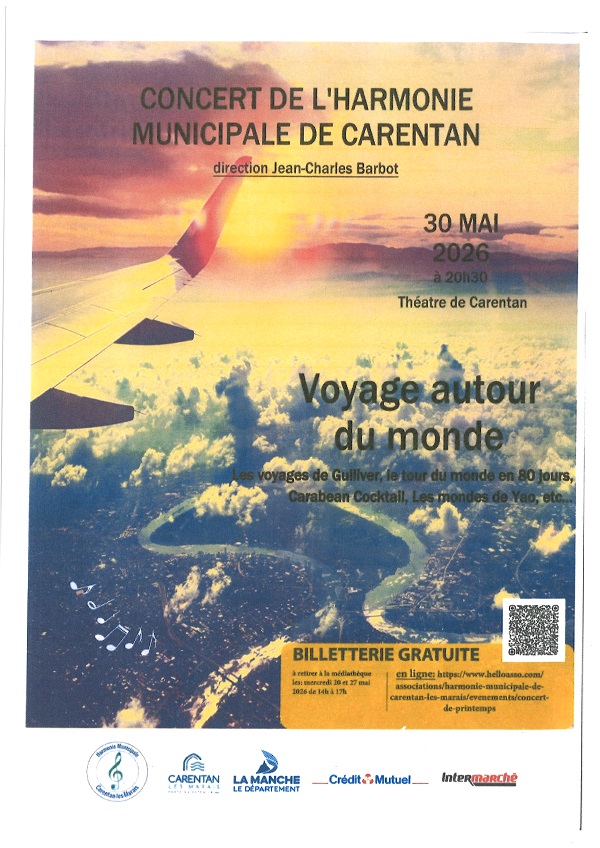 Concert de l'harmonie municipale Rue de la halle Carentan-les-Marais 2026-05-30