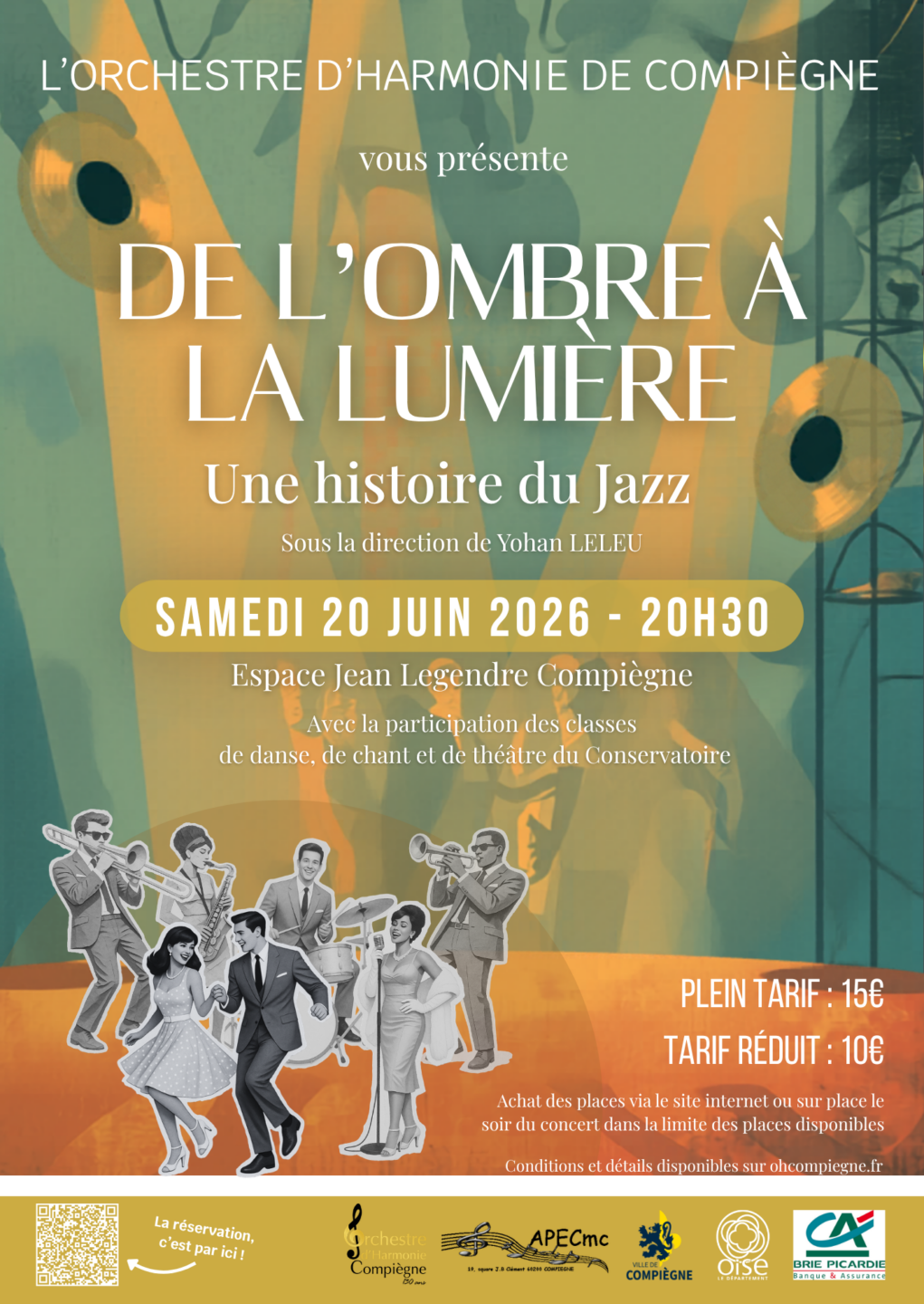 Concert | De l’ombre à la lumière, une histoire de jazz Compiègne