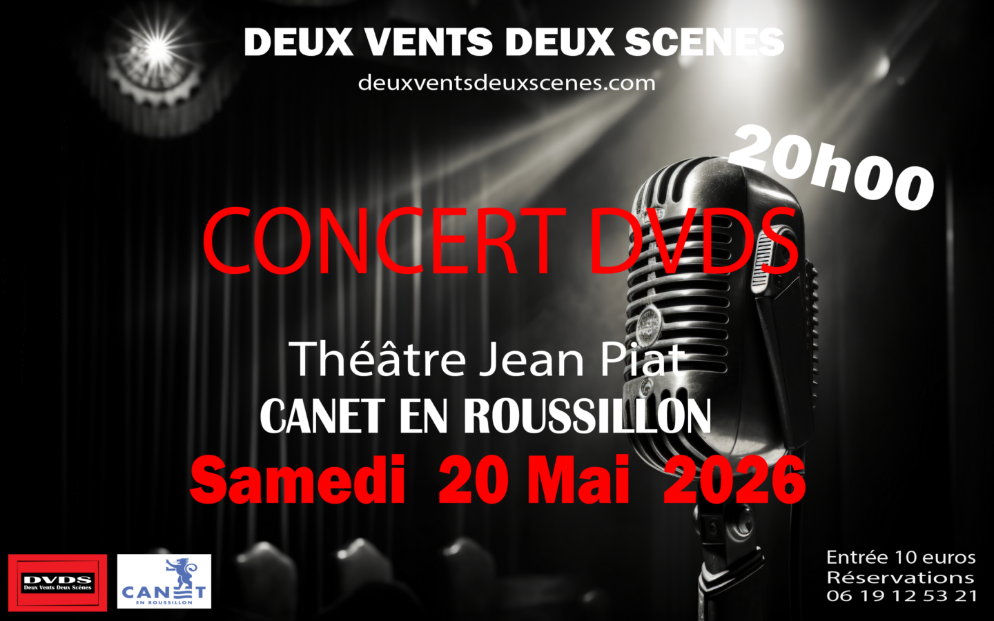 CONCERT DEUX VENTS DEUX SCÈNES 3 Rue Joseph Lafon Canet-en-Roussillon 2026-06-20