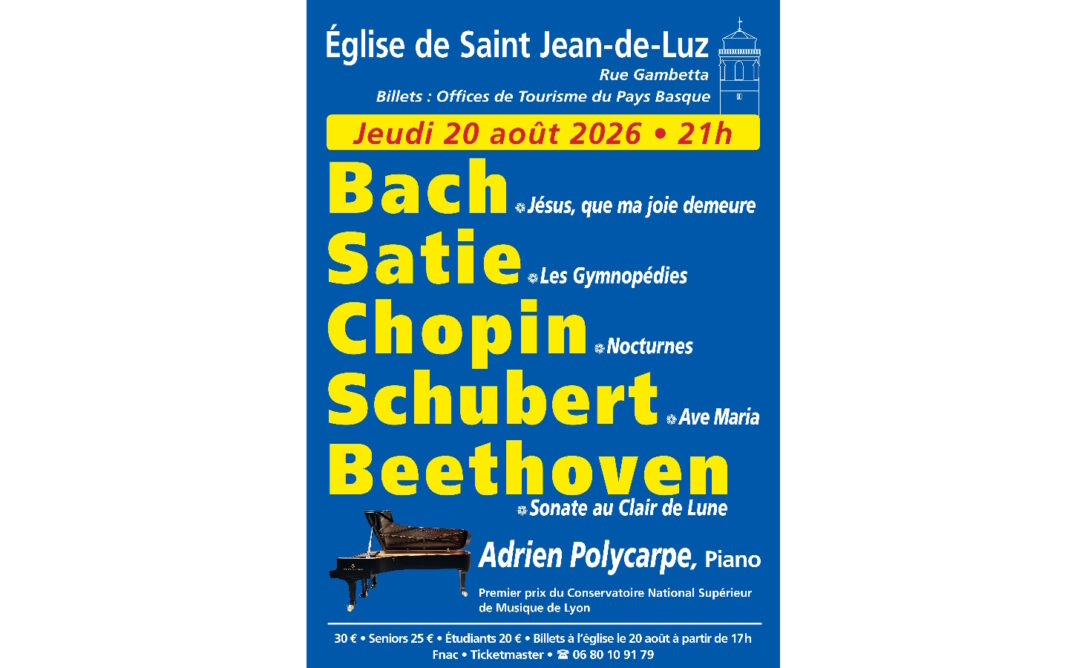 Concert en l’église de Saint-Jean-de-Luz Eglise Saint Jean-Baptiste Saint-Jean-de-Luz