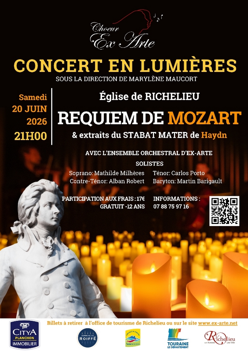 Concert en Lumières Requiem de Mozart Richelieu