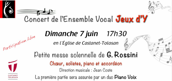 Concert Ensemble Vocal Jeux d’Y, Eglise de Castanet Tolosan, Castanet-Tolosan