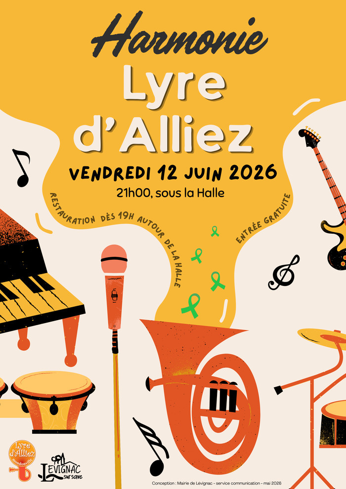 Concert "Harmonie Lyre d'Alliez" Halle Lévignac