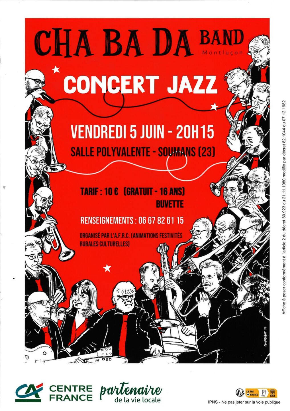 Concert Jazz CHA BA DA  Soumans