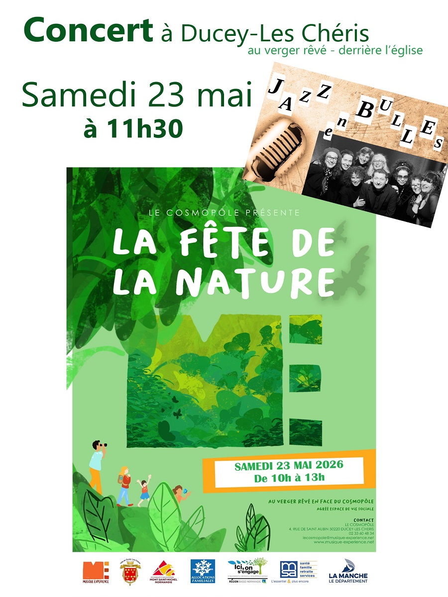 Concert Jazz en Bulles dans le cadre de la fête de la nature Cosmopôle Ducey-Les Chéris