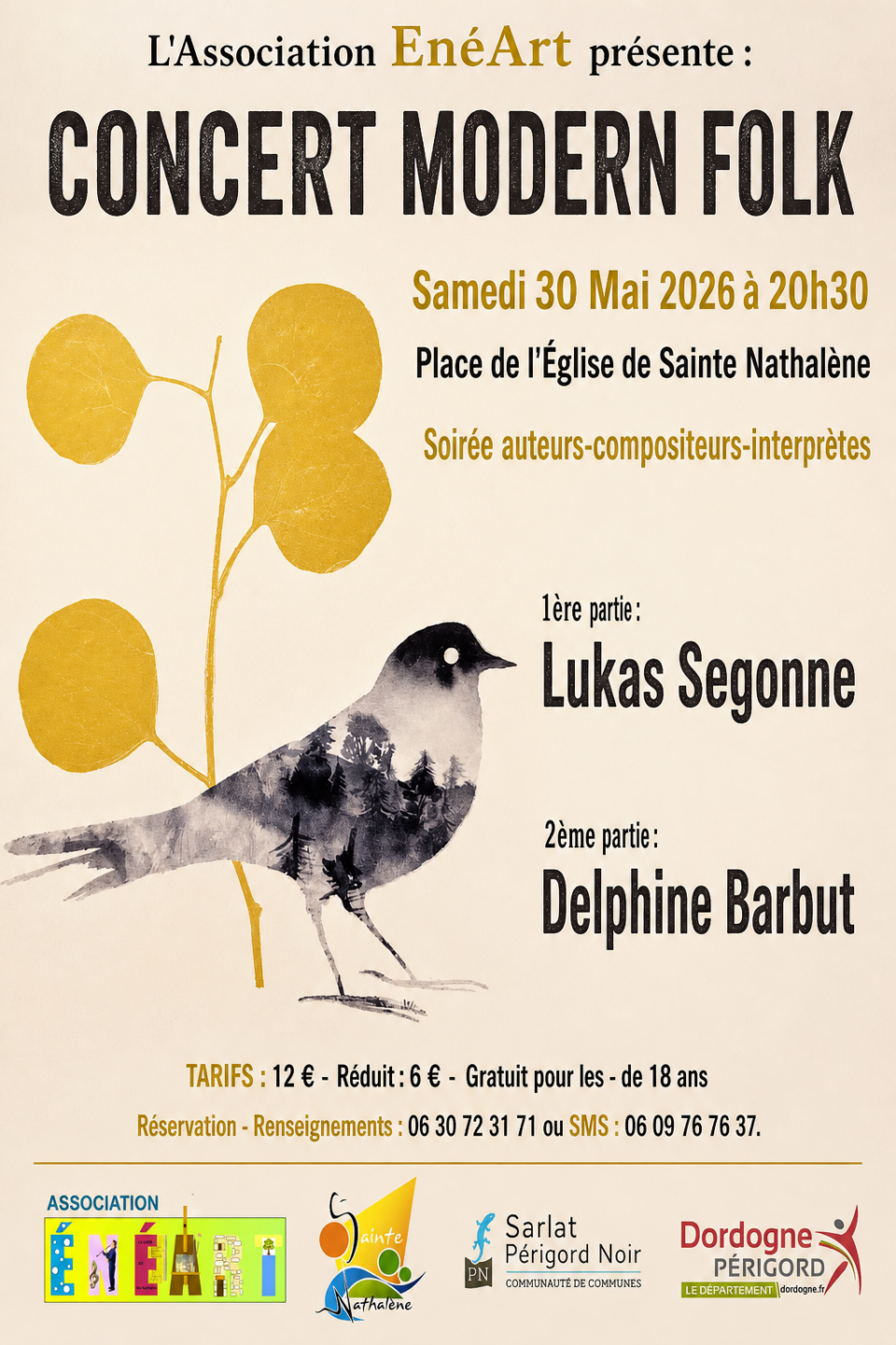 Concert Modern Folk Sainte-Nathalène
