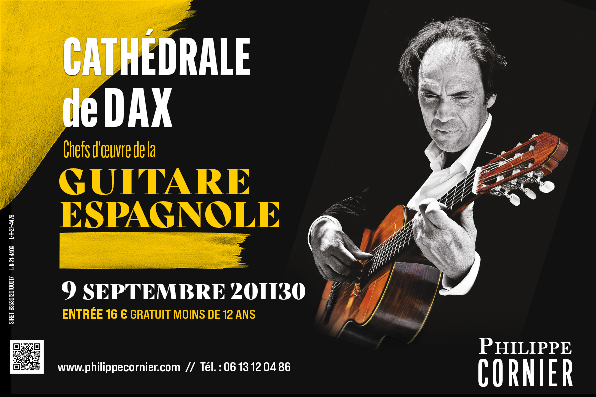 Concert par le guitariste Philippe Cornier Cathédrale Dax 2026-09-09