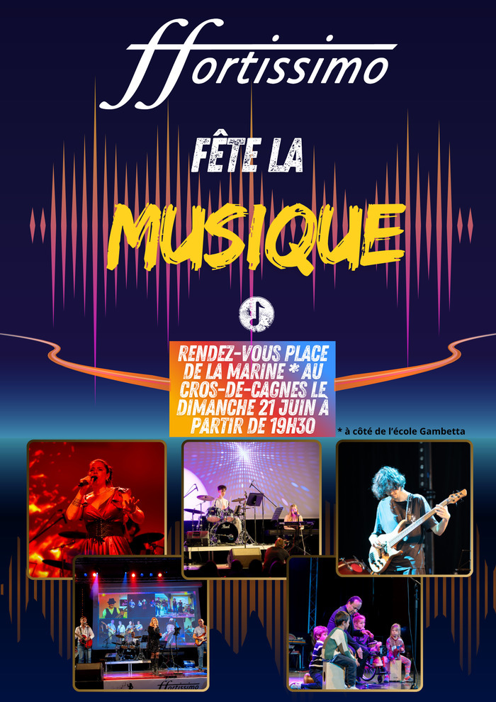Concert rock de l’école Fortissimo, Place de la marine à Cagnes sur Mer, Cagnes-sur-Mer