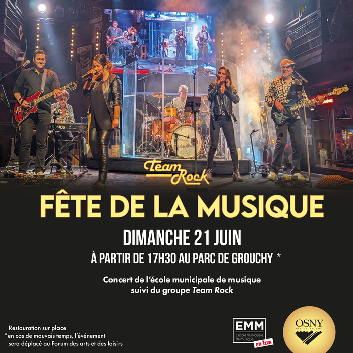 Concert Team Rock, Parc et château de Grouchy, Osny